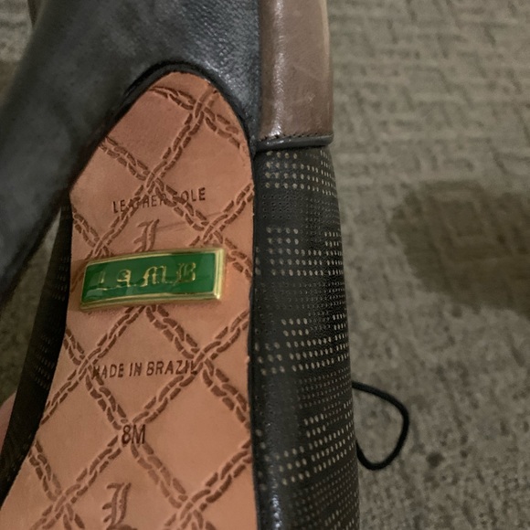 L.A.M.B. Peep toe lace up - Picture 7 of 8